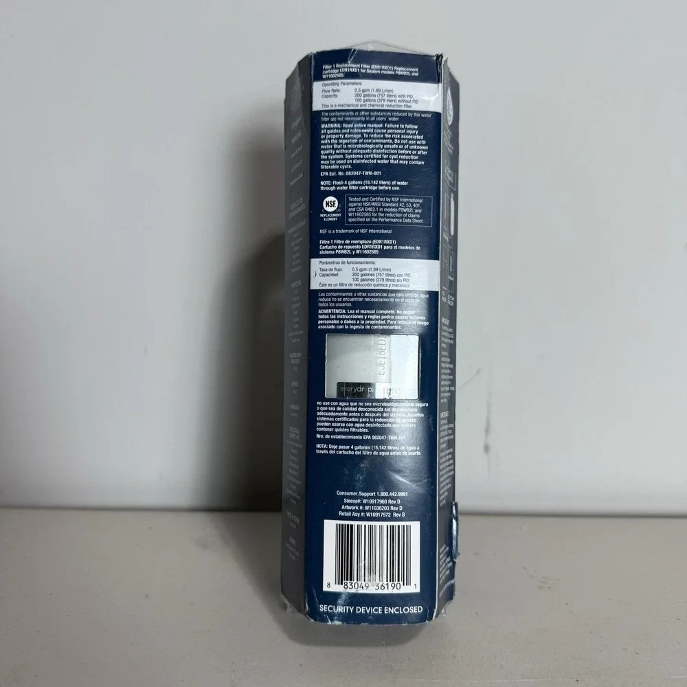 EveryDrop by Whirlpool Refrigerator Water Filter 1 EDR1RXD1 Pack of 1 Genuine